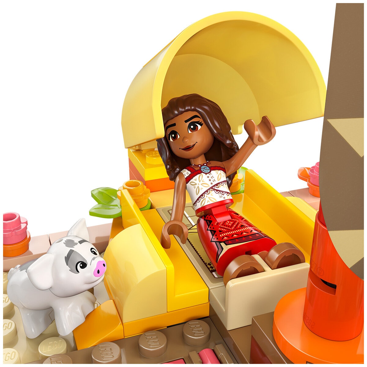 LEGO ǀ Disney Moana’s Adventure Canoe Fantasy Toy Model Kit 43270