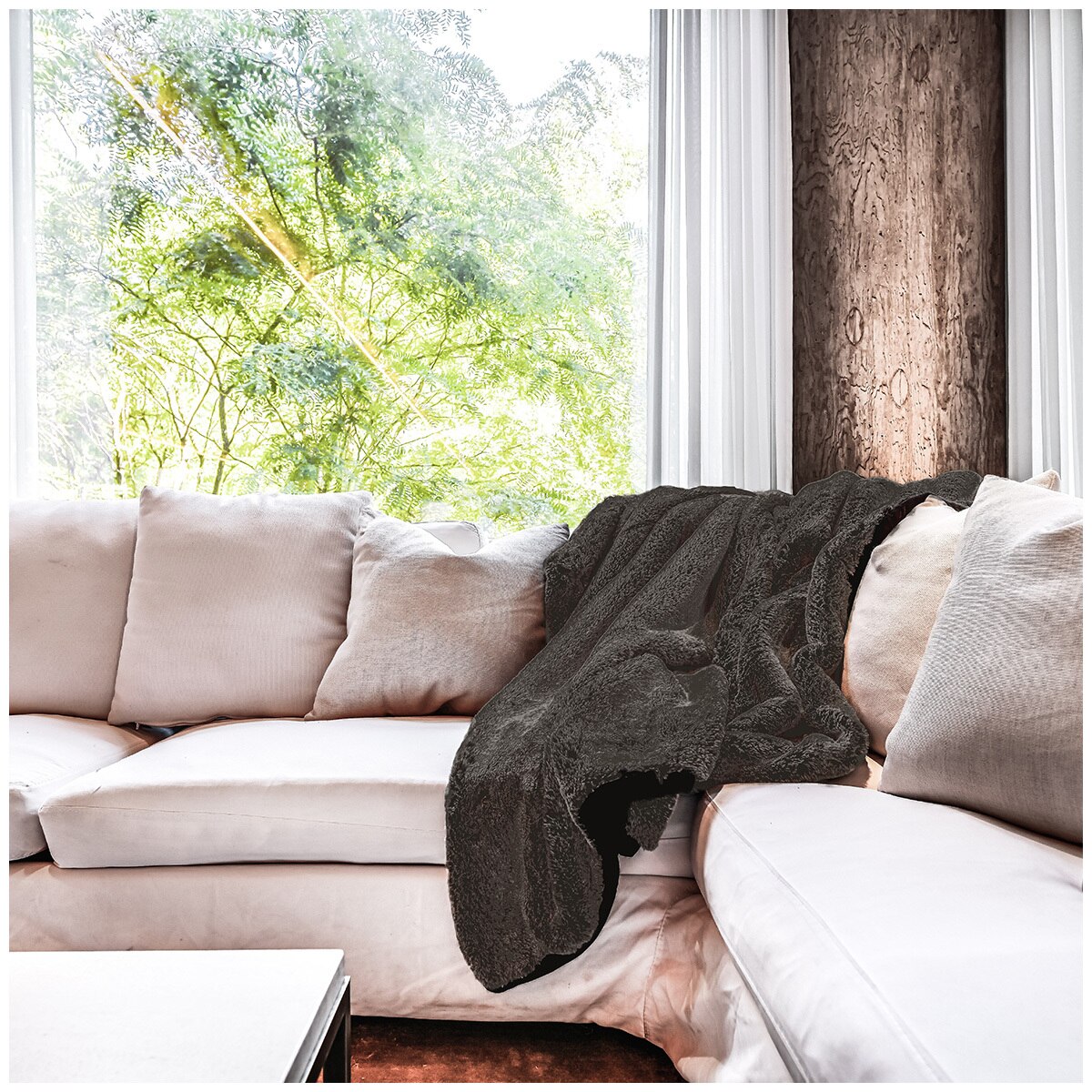 Mon Chateau Faux Fur Throw Brown Costco Australia