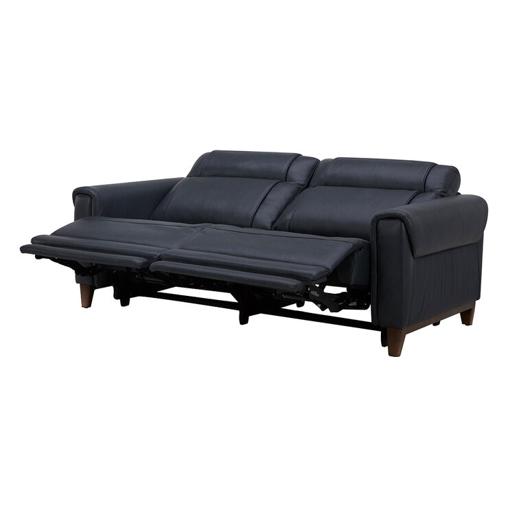 Aiden & Ivy Leather Power Reclining Sofa With Power Headrests Aiden & Ivy Leather Power Reclining Sofa With Power Headrests