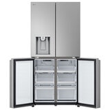 LG 508L French Door Fridge with Slim In-door Ice and Water Dispenser Stainless Steel GF-L500PL