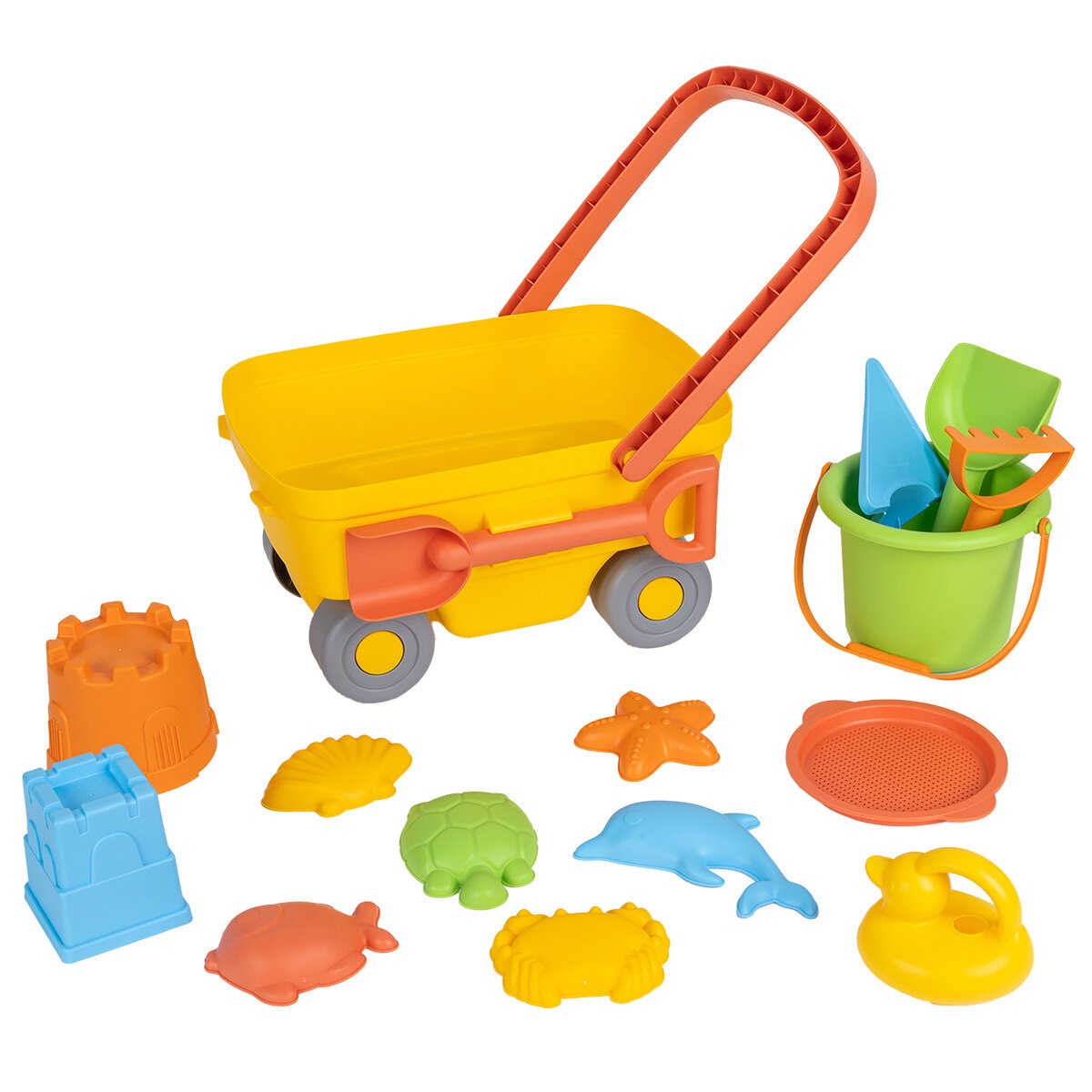 J Adore Wagon With Sand Toys Set 16 Piece Costco Australia