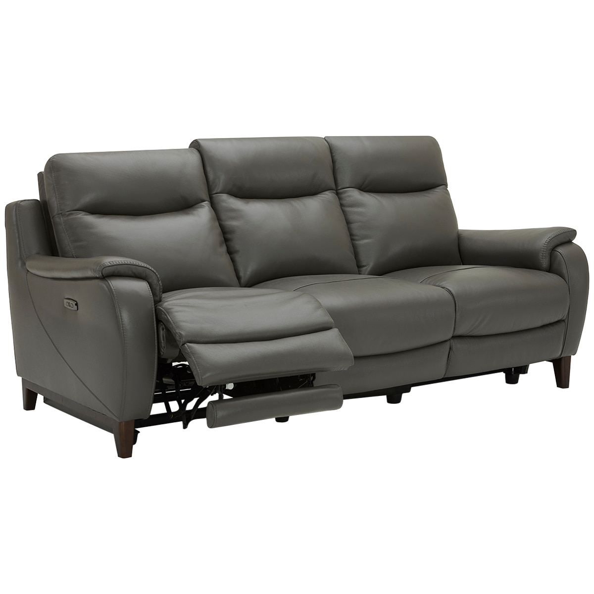 Kuka Leather Power Sofa 