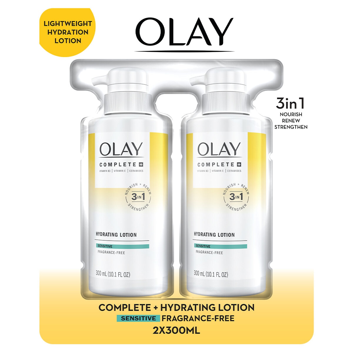 Olay Complete Hydrating Lotion 2 x 300g