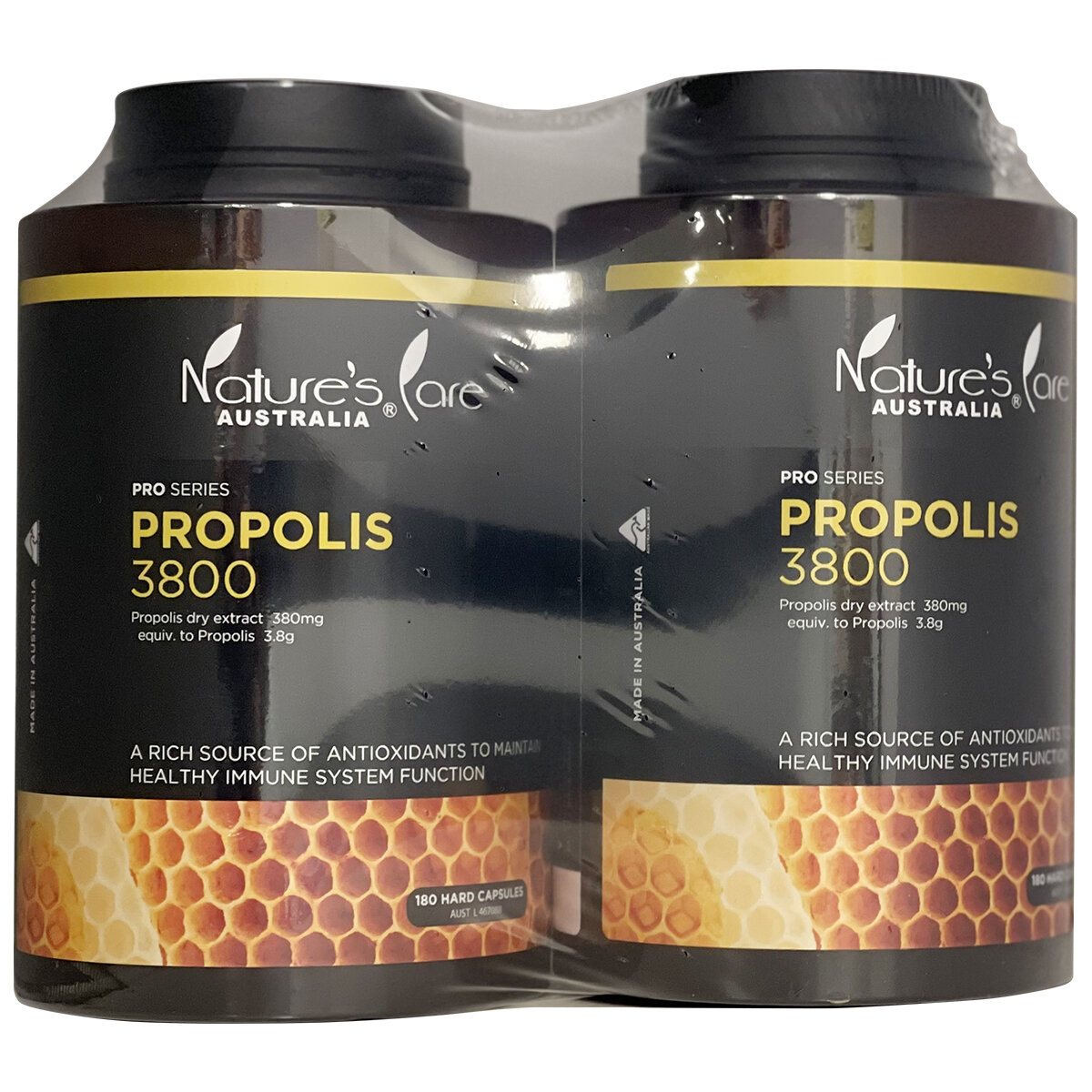 Nature's Care Pro Series Propolis 3800mg 2 x 180 Capsules