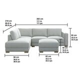 Synergy Home Furnishings Fabric Sectional With Ottoman Synergy Home Furnishings Fabric Sectional With Ottoman