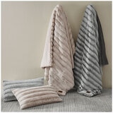 Frye Channel Comforter Queen 3 Piece Set Grey