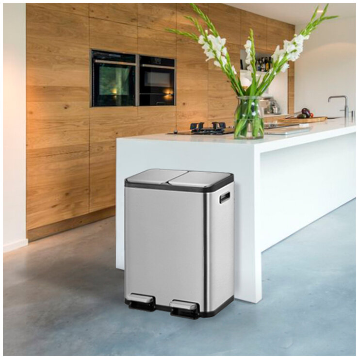 30L+30L Stainless steel Recycling Step Can 30L+30L Stainless steel Recycling Step Can