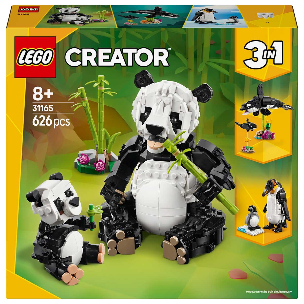 LEGO Creator 3in1 Wild Animals Panda Family Toy Playset 31165