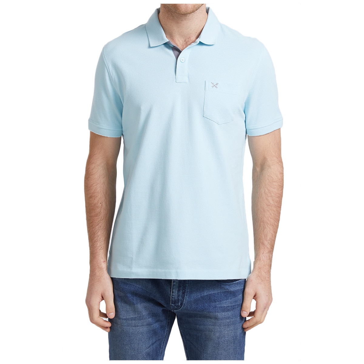 Sportscraft Men's Cotton Polo Shirt Sky Blue | Costco Aus...