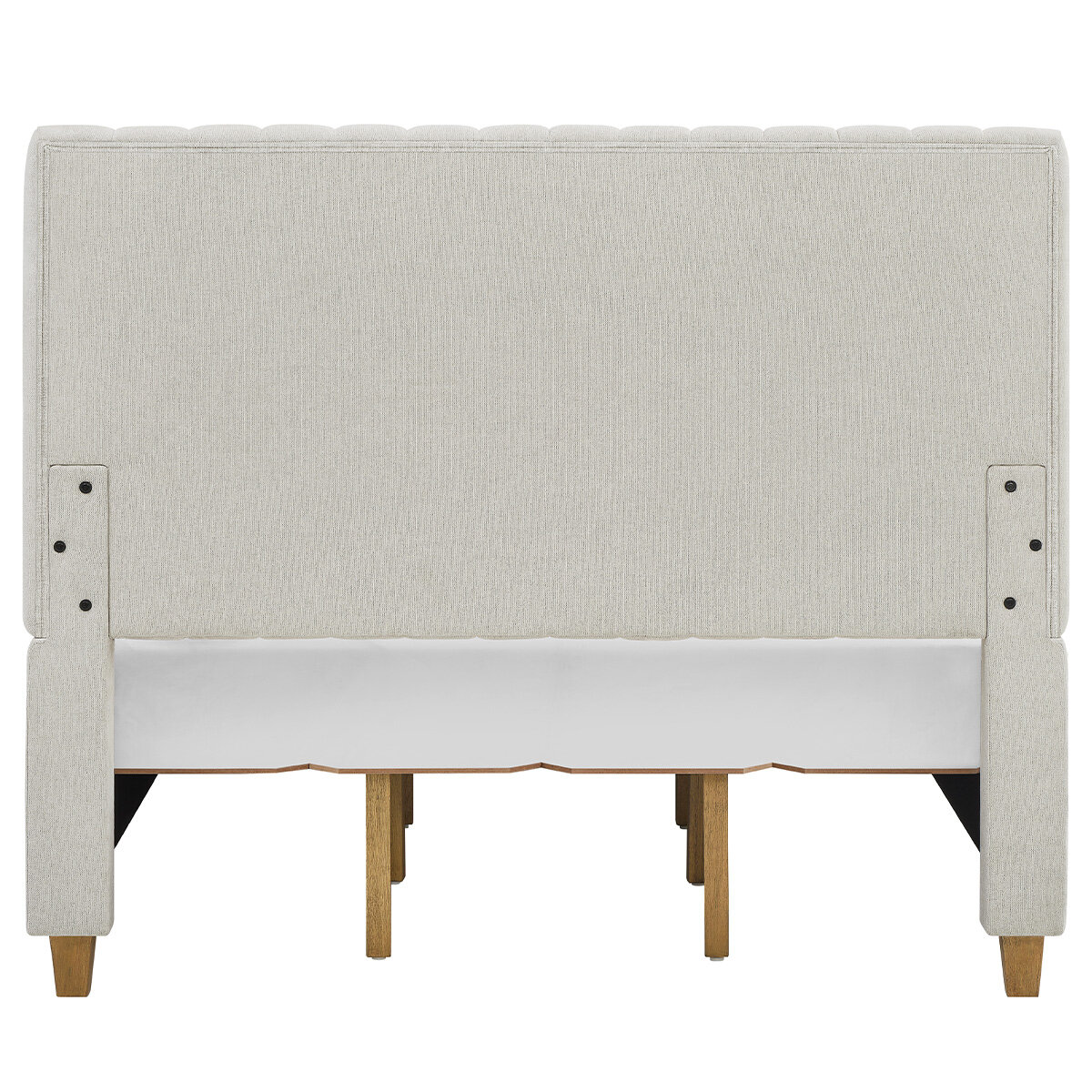 Thomasville Fabric Upholstered Queen Bed Beige