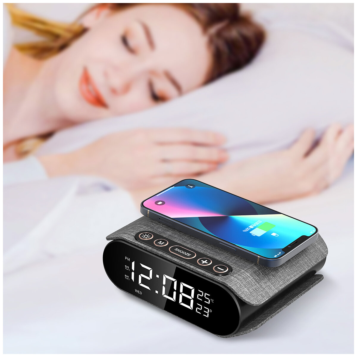 Rewyre Alarm Clock Wireless Charger