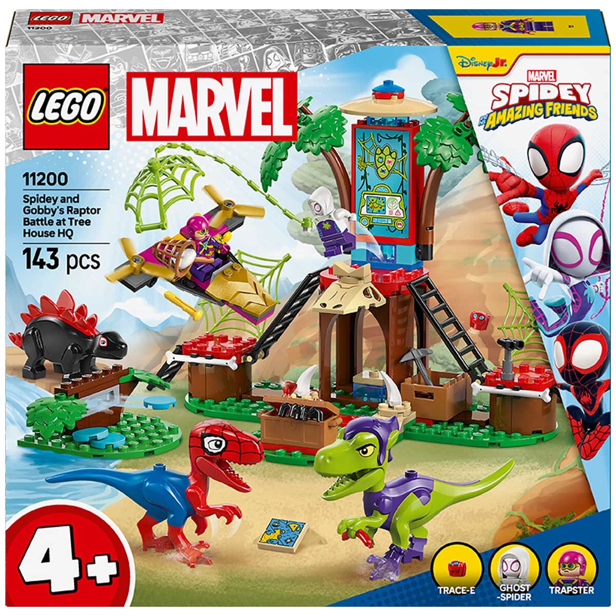 LEGO Marvel Spidey And His Amazing Friends Spidey and Gobby’s Raptor Battle at Tree House HQ 11200