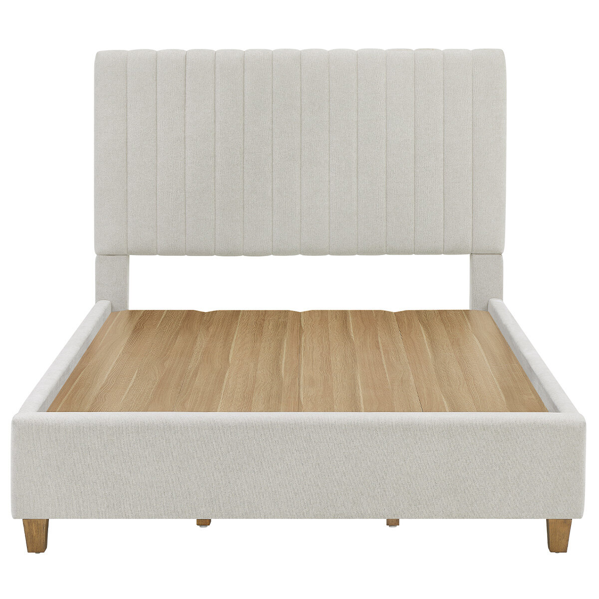 Thomasville Fabric Upholstered Queen Bed Beige