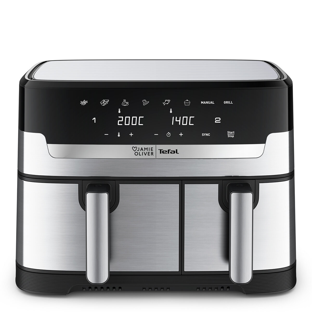 Jamie Oliver By Tefal Dual Drawer Air Fryer EY905J Jamie Oliver By Tefal Dual Drawer Air Fryer EY905J