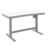 Inch Tresanti Prescott Adjustable Desk with Wireless Charger White