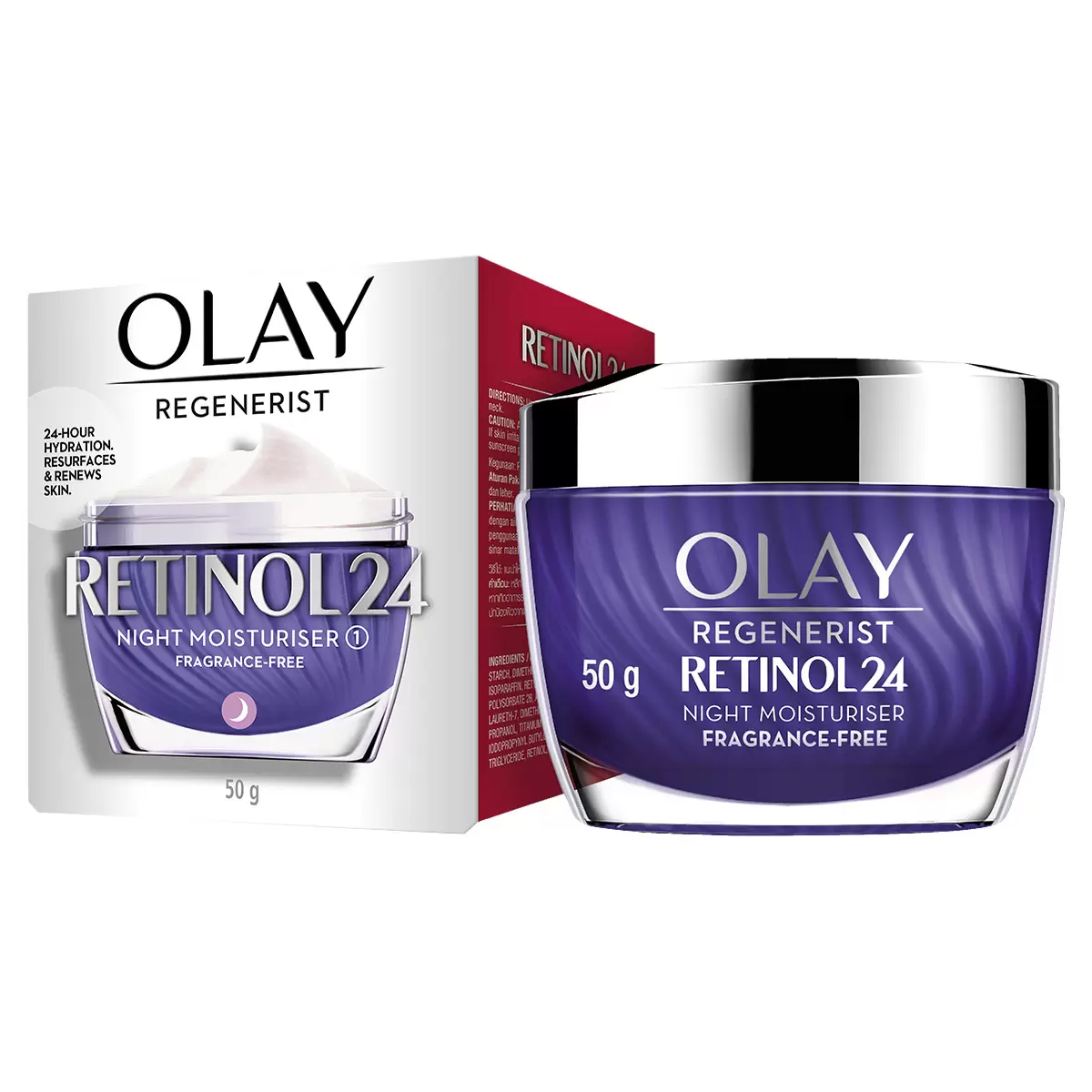 Olay Regenerist Retinol24 Night Moisturiser 2 x 50g