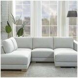 Synergy Home Furnishings Fabric Sectional With Ottoman Synergy Home Furnishings Fabric Sectional With Ottoman