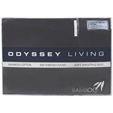 Odyssey Living 400TC Bamboo 4 Piece Sheet Set Queen Charcoal