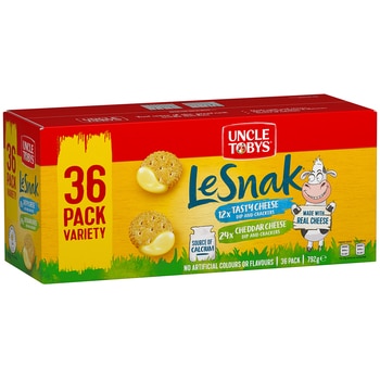 Uncle Tobys Le Snak Variety Pack 36 x 22g