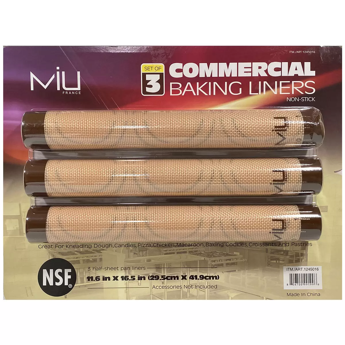 MIU Silicone Baking Liner 3 Pack