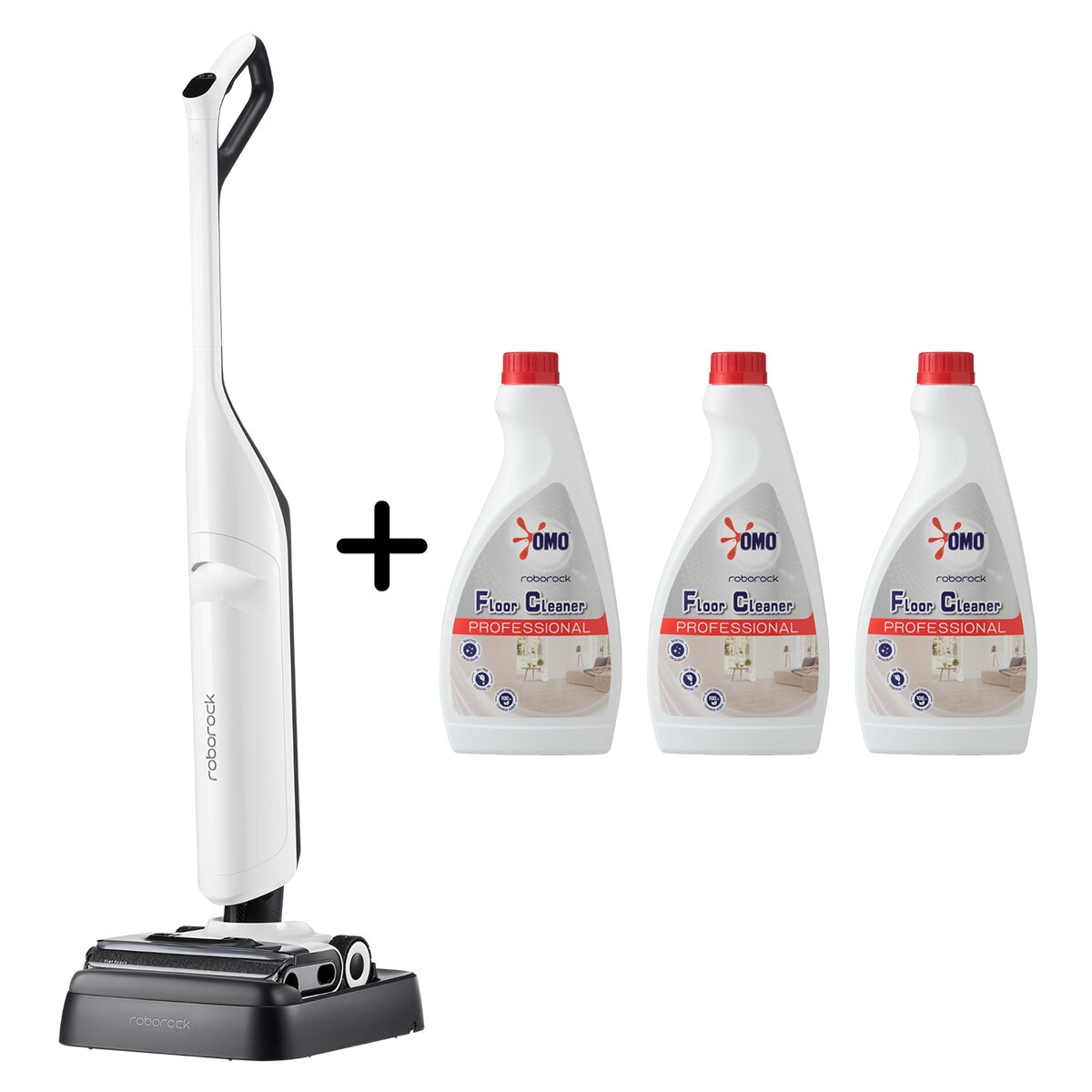 Roborock Flexi Pro Wet and Dry Vacuum + OMO Cleaner