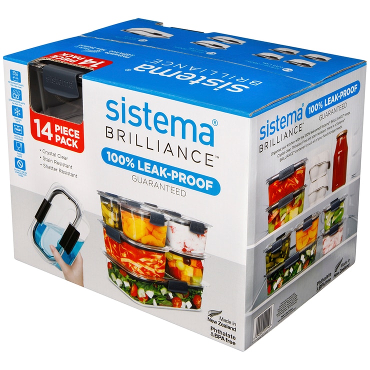 Sistema Brilliance 14pc Food Storage Set Sistema Brilliance 14pc Food Storage Set