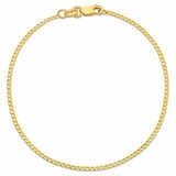 18KT Yellow Gold Flat Curb Bracelet 1g 18KT Yellow Gold Flat Curb Bracelet 1g