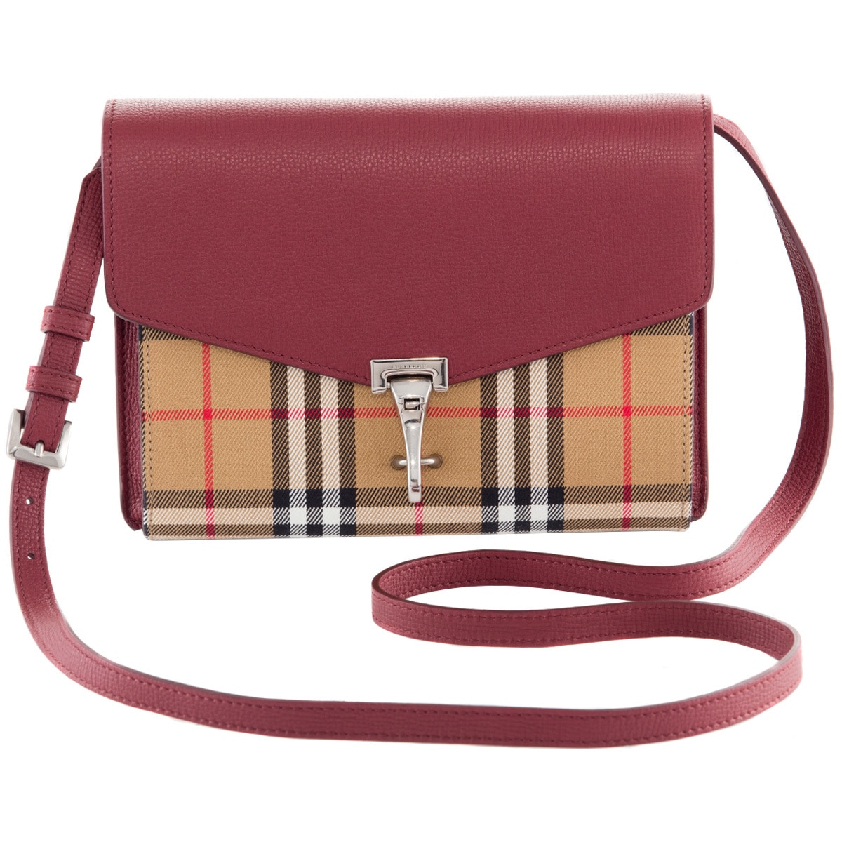 Burberry Small Vintage Check & Leather Crossbody Bag | Co...