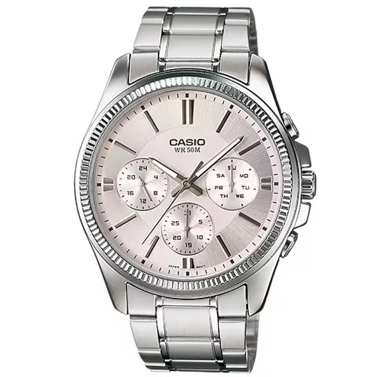 Casio Multifunction Stainless Steel Watch MTP1375D-7A