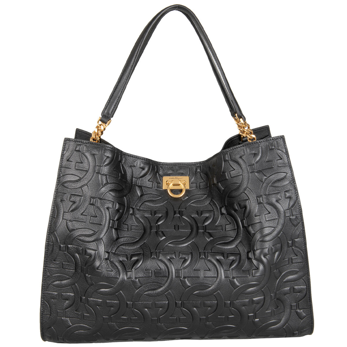 Ferragamo Trifolio Tote Bag Black | Costco Australia