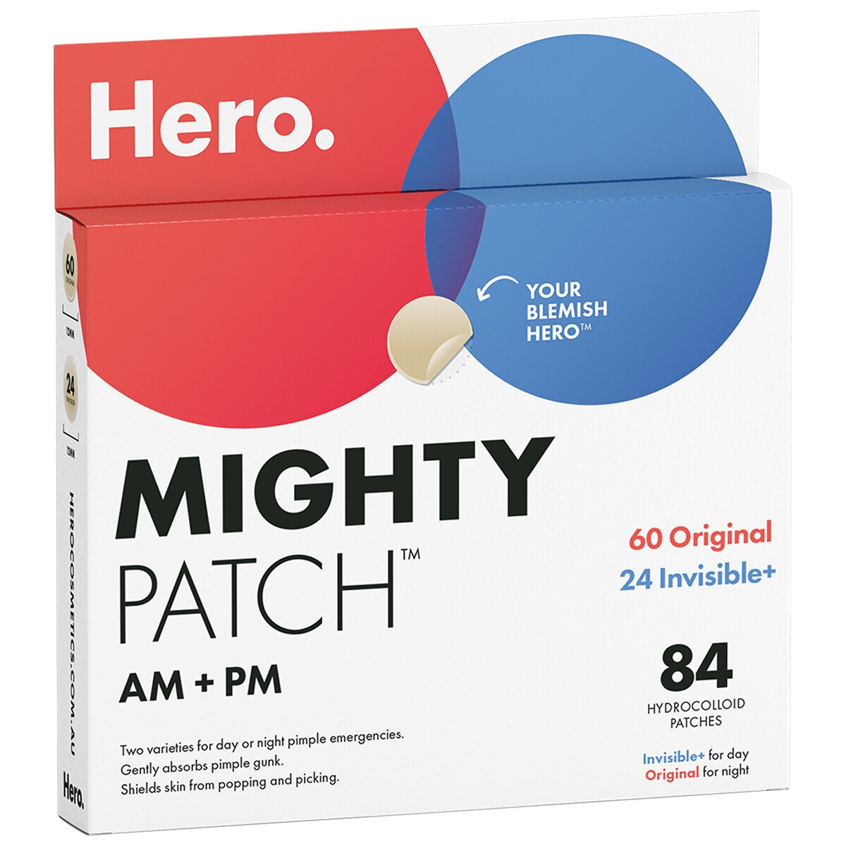 Hero Mighty Patch 60 Original Patches + 24 Invisible Patches Hero Mighty Patch 60 Original Patches + 24 Invisible Patches