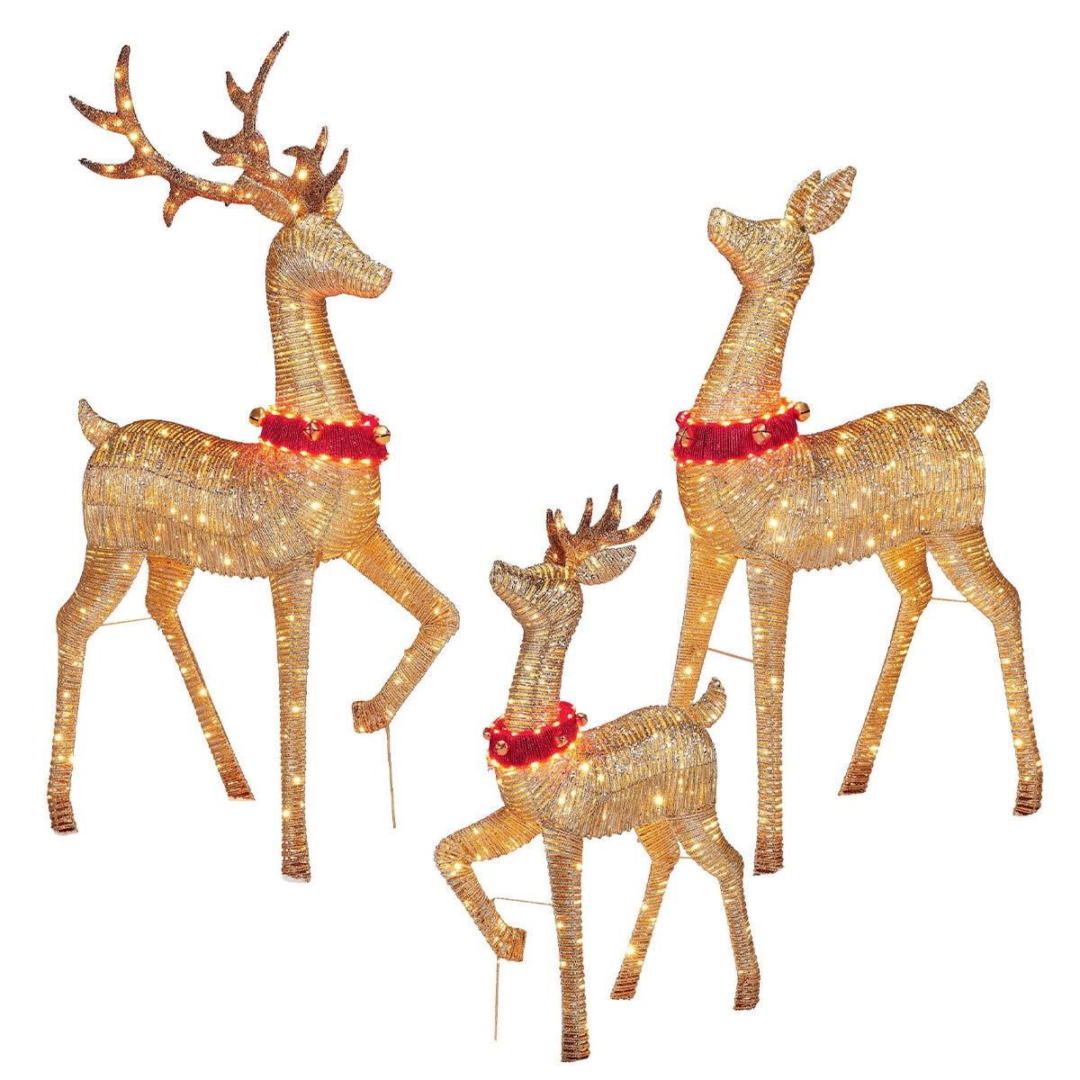 LED Deer Family Set of 3