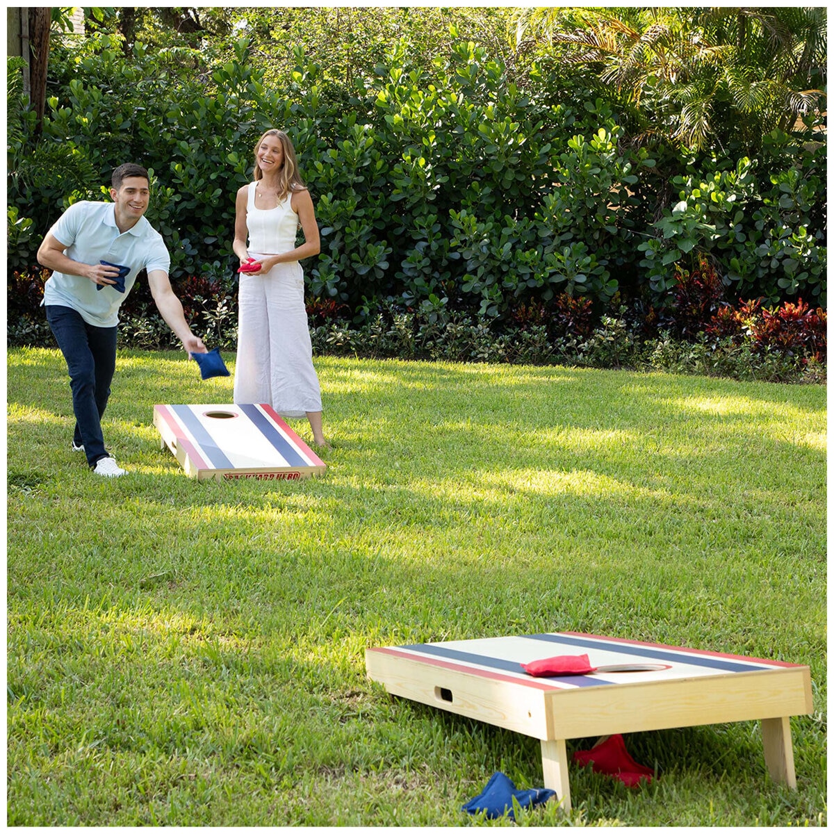 Backyard Hero Official Size Cornhole Set