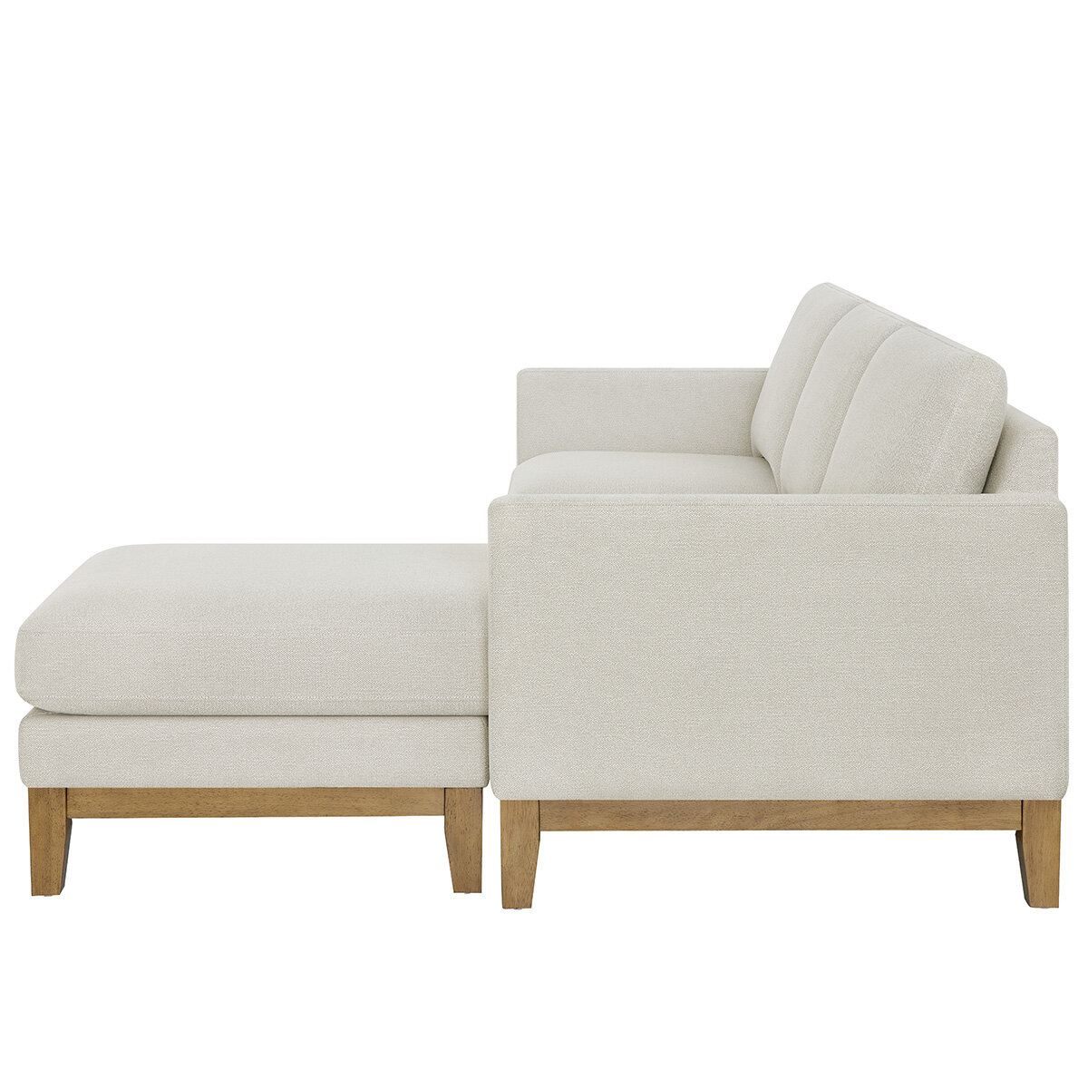 Henredon Fabric Sofa With Reversible Chaise