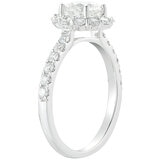 18KT White Gold 2.10CTW Diamond Bridal Set/