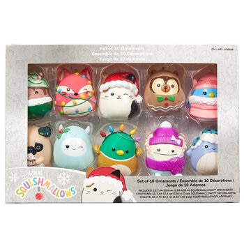 Squishmallow Ornaments 10 Pack