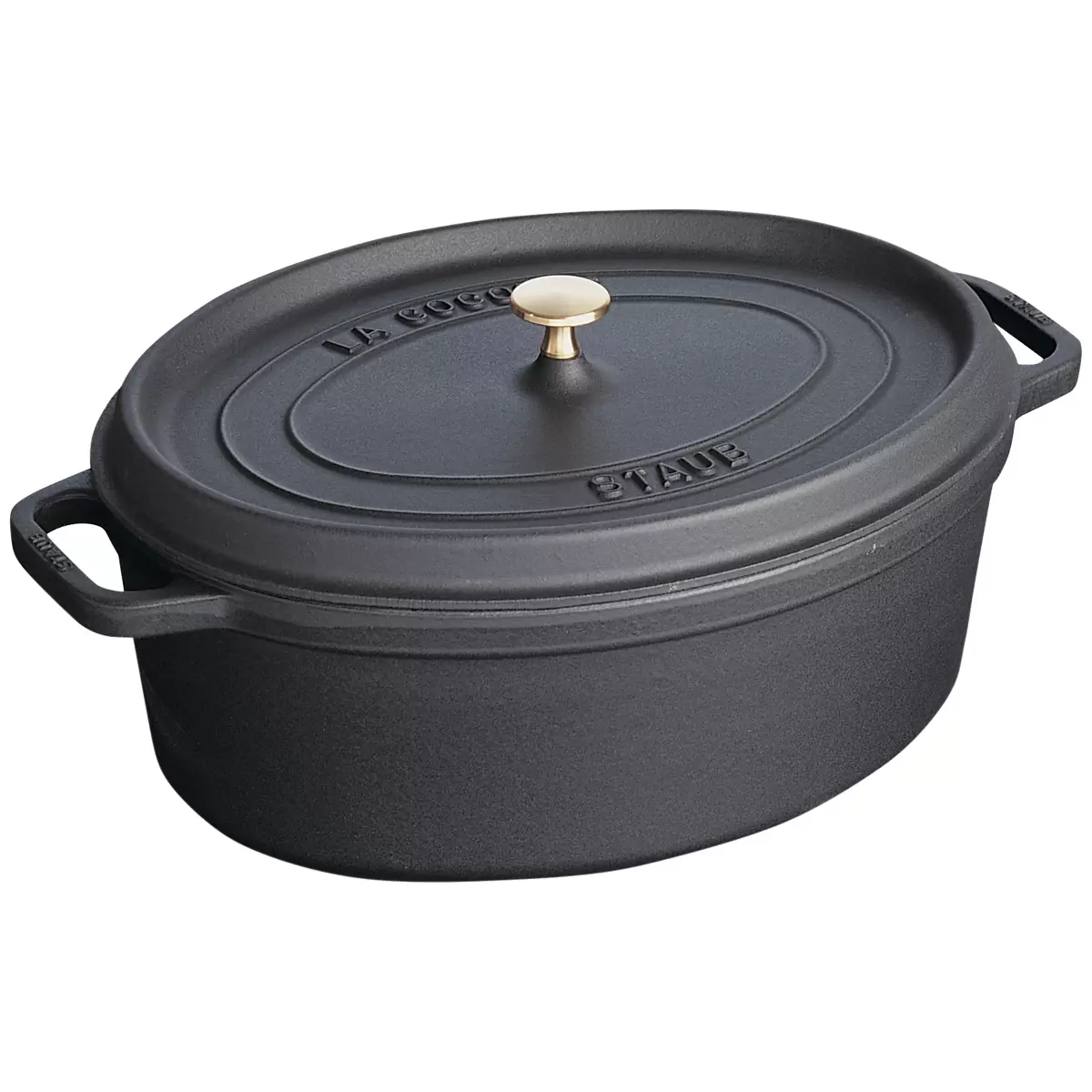 Staub Oval Cocotte Black 31cm