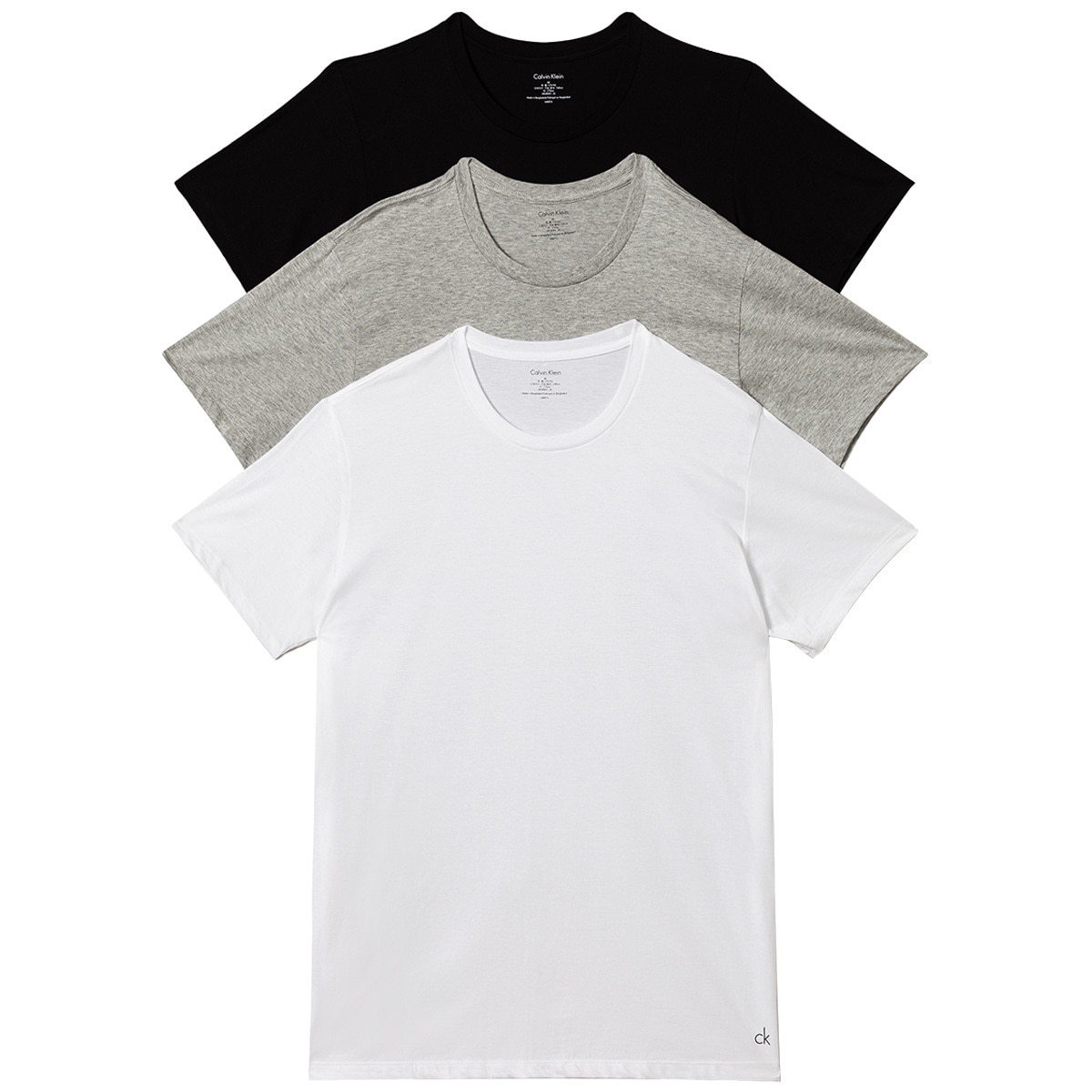 Calvin Klein 3-Pack Cotton Crewneck T-Shirt