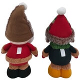 Standing Figurine 2 Piece Santa And Penguin