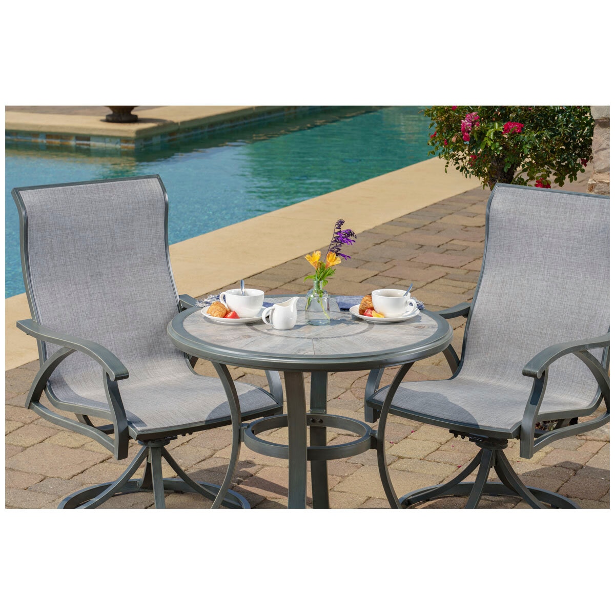 Sunvilla Hayden Sling Dining 3 Piece Set