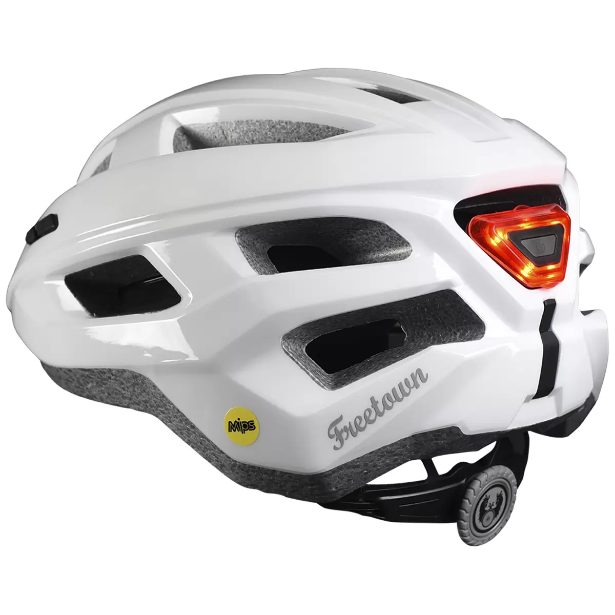 Freetown Gear and Gravel Lumiere Bike Helmet with Mips Protection Enamel White