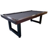 Odyssey 7ft Pool Table Walnut Wood Charcoal Felt