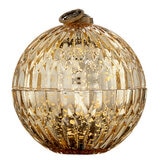 Glass Ornament with LED Candle 3PC