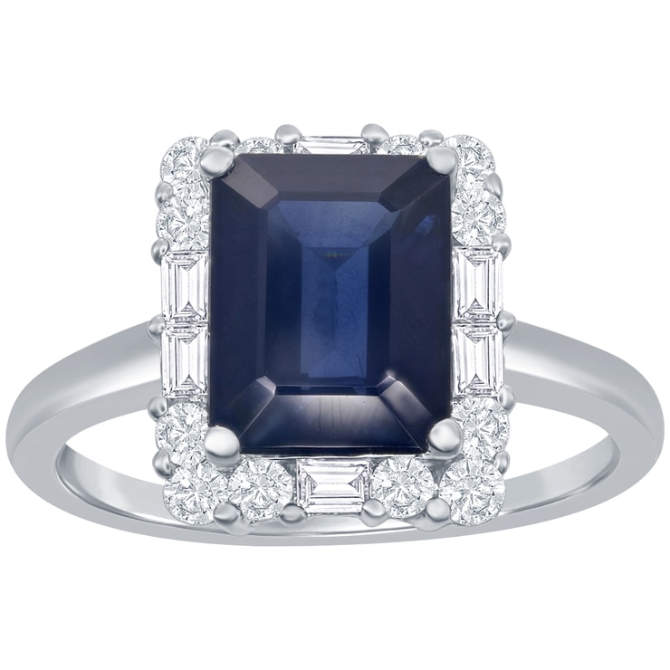 18KT White Gold Sapphire and Diamond Ring Costco Australia