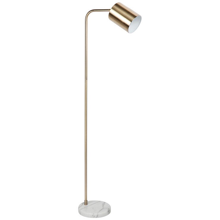 Cafe Lighting and Living Snapper Floor Lamp Gold Marble Cafe Lighting and Living Snapper Floor Lamp Gold Marble