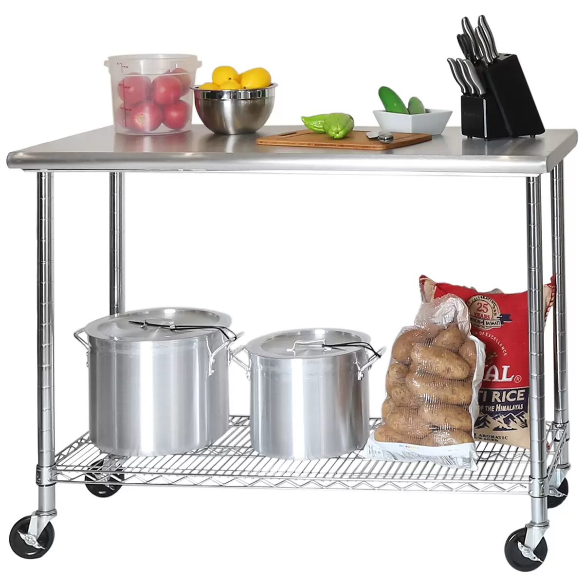 Seville Classics Stainless Steel Work Table