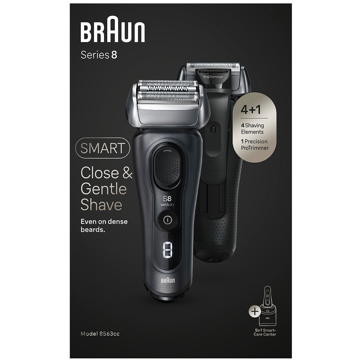 Braun Series 8 Shaver For Men 5 In 1 Smartcare 8563cc
