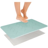 Algodon Dri Bath Stone Mat Blue