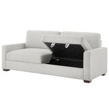 Thomasville Fabric Sofa With Storage Seats