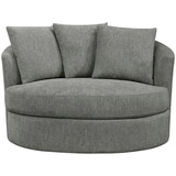 Thomasville Fabric Swivel Chair Grey